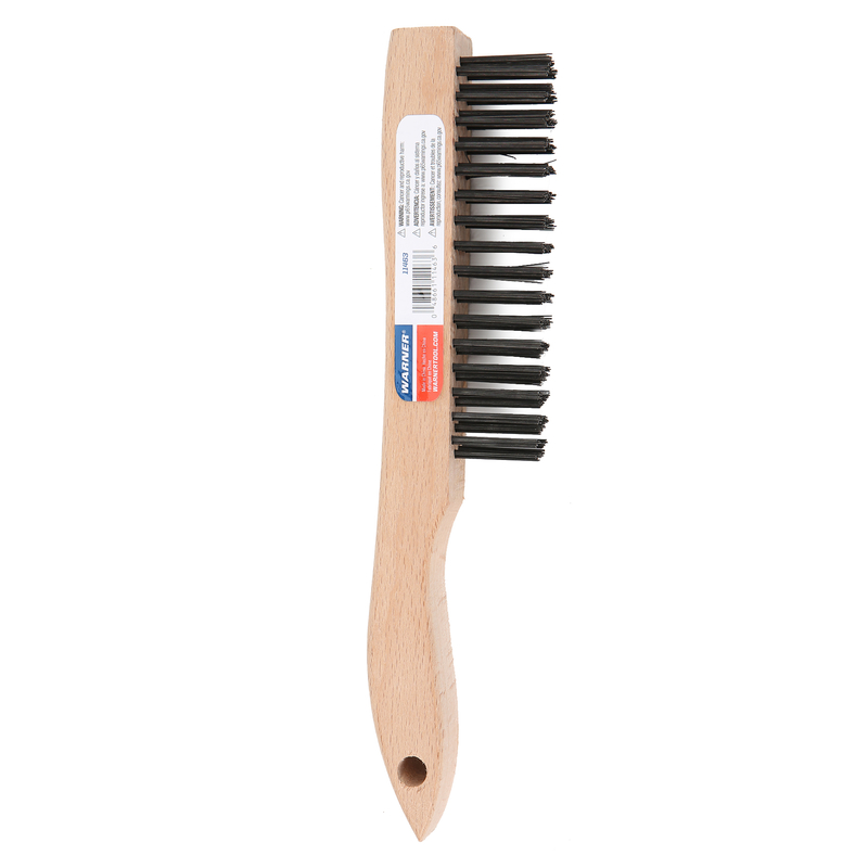 Warner 4 in. W X 11 in. L Carbon Steel Wire Brush PETER S HARDWARE CENTER