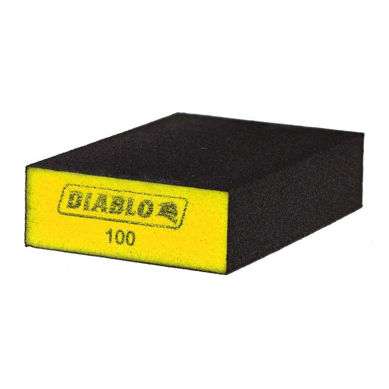 Diablo 4 in. L X 2-1/2 in. W X 1 in. 100 Grit Fine Flat Surface Sanding Sponge