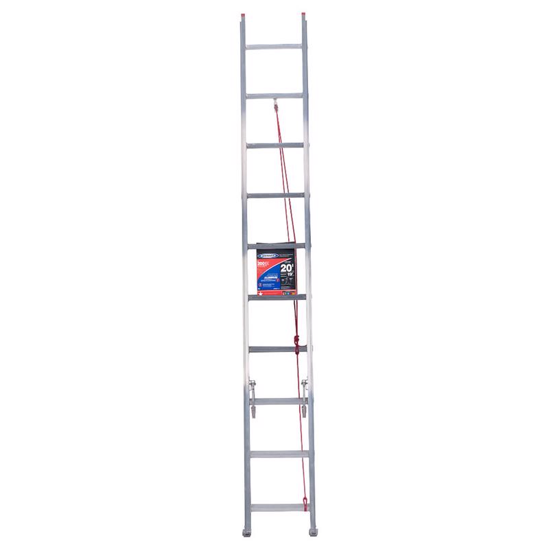 Werner 16 ft. H Aluminum Telescoping Extension Ladder Type III 200 lb. capacity Werner 16 ft. H Aluminum Telescoping Extension Ladder Type III 200 lb. capacity