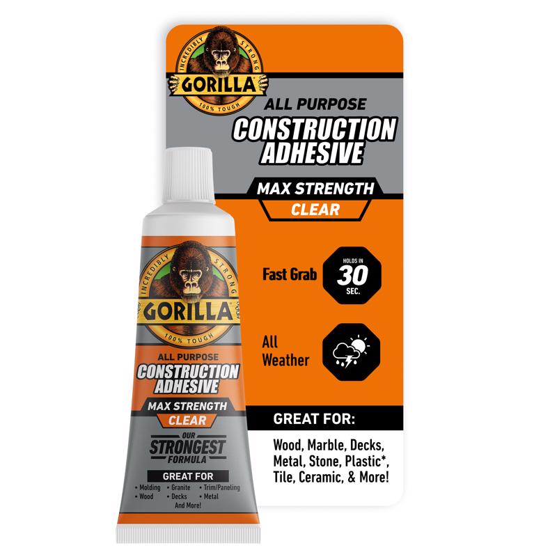 Gorilla All Purpose Construction Adhesive 2.5 oz