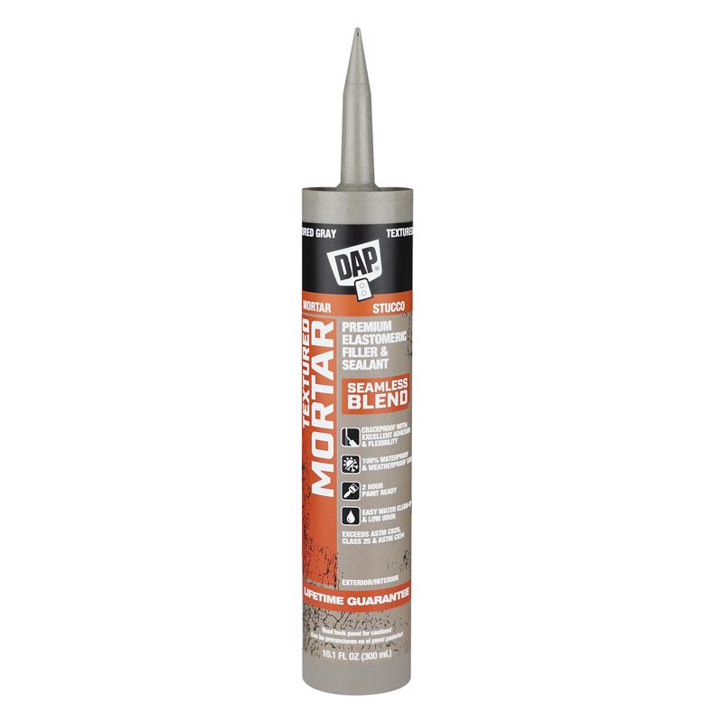 Textured Mortar 10.1 Oz. Gray Premium Elastomeric Filler & Sealant