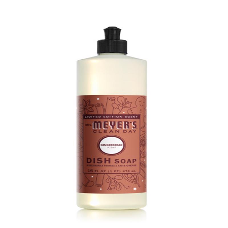 Holiday Liquid Dish Soap with Gingerbread Scent, 16 Fluid Ounce Bottle