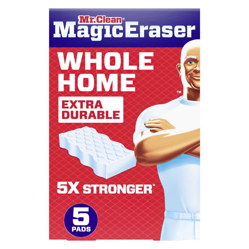 Mr.Clean Whole Home Non-Scratch Magic Eraser For All Purpose 5 pk