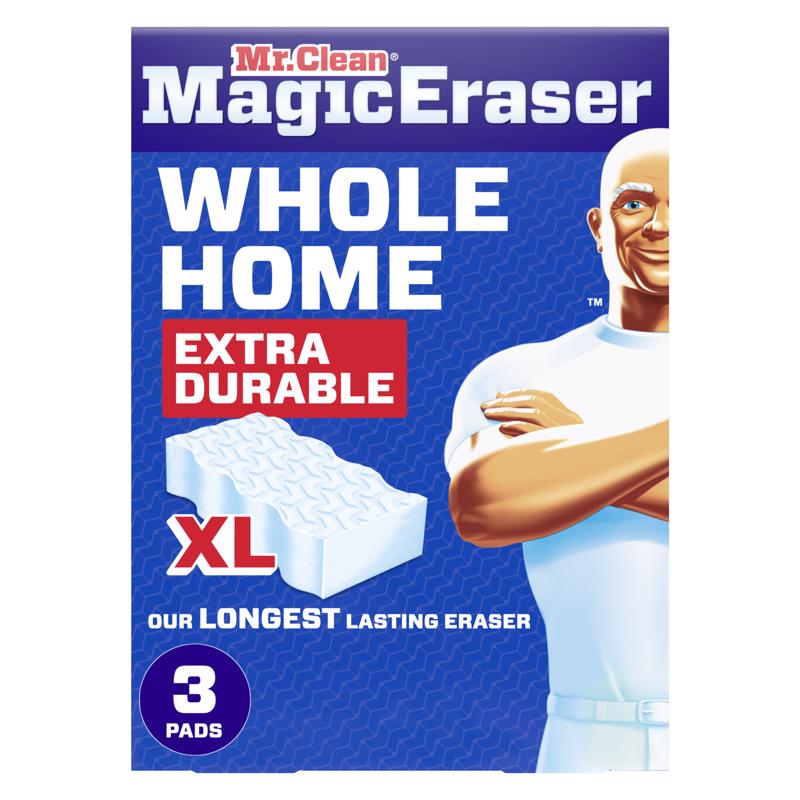 Mr. Clean Whole Home XL Non-Scratch Magic Eraser For All Purpose 3 pk