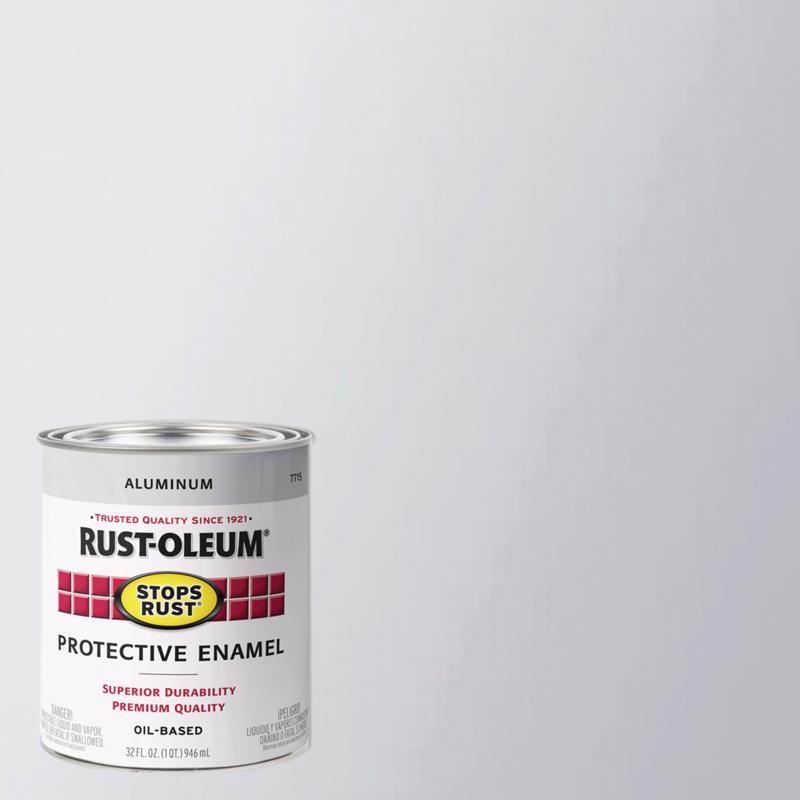 Rust Oleum Stops Rust Aluminum Protective Enamel 1 qt PETER S HARDWARE CENTER