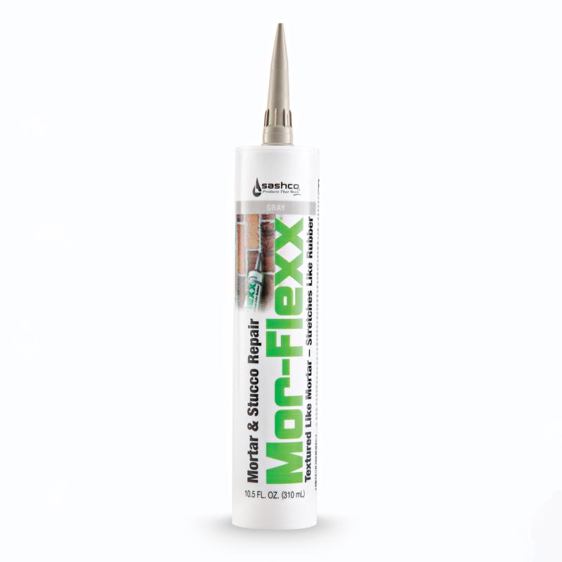 Sashco Mor-Flexx Gray Elastomeric Acrylic Latex Mortar and Stucco Repair Caulk 10.5 oz