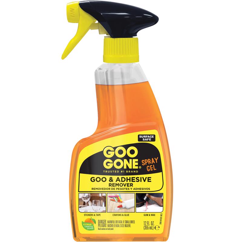 GOO GONE GEL ADHESIVE AND GREASE REMOVER SPRAY 12 OUNCE