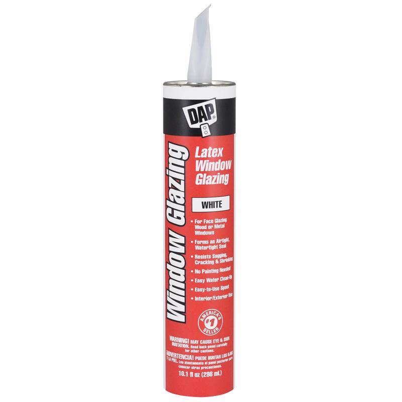White Glazing Caulk – 10.1 oz Premium Sealant for Windows & Doors
