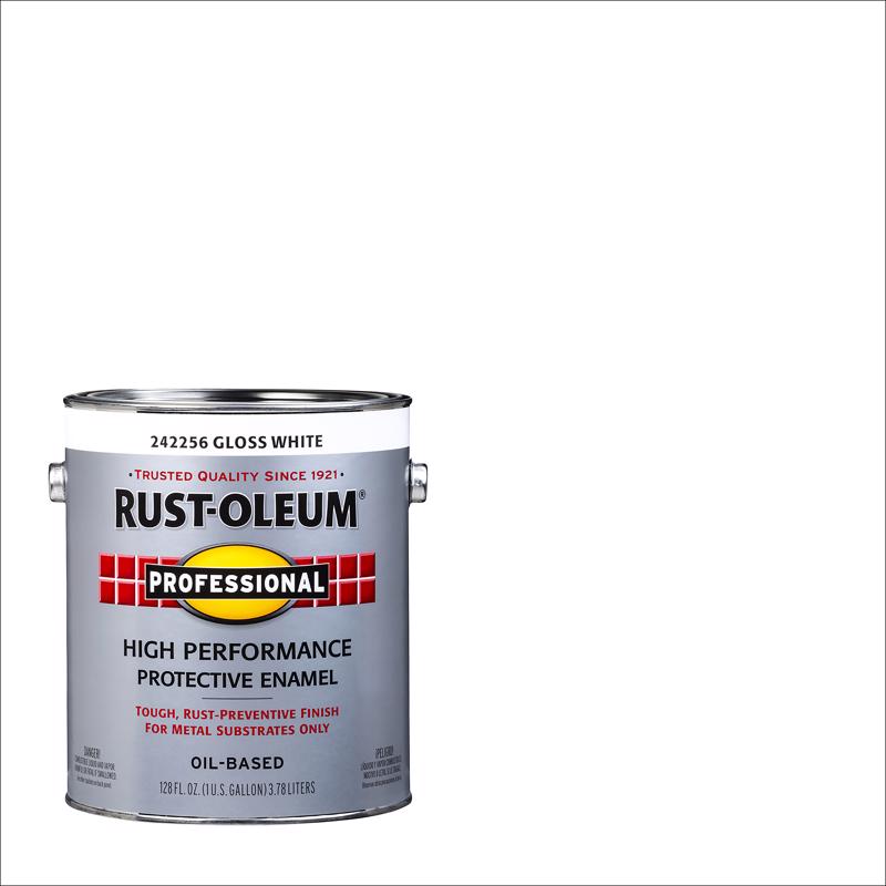 Rust-Oleum Professional Indoor and Outdoor Gloss White Oil-Based Protective Paint 1 gal