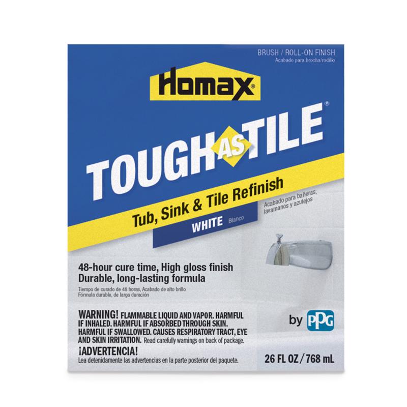 Homax Tough As Tile Gloss White Tub and Tile Refinishing Epoxy Interior 26 oz