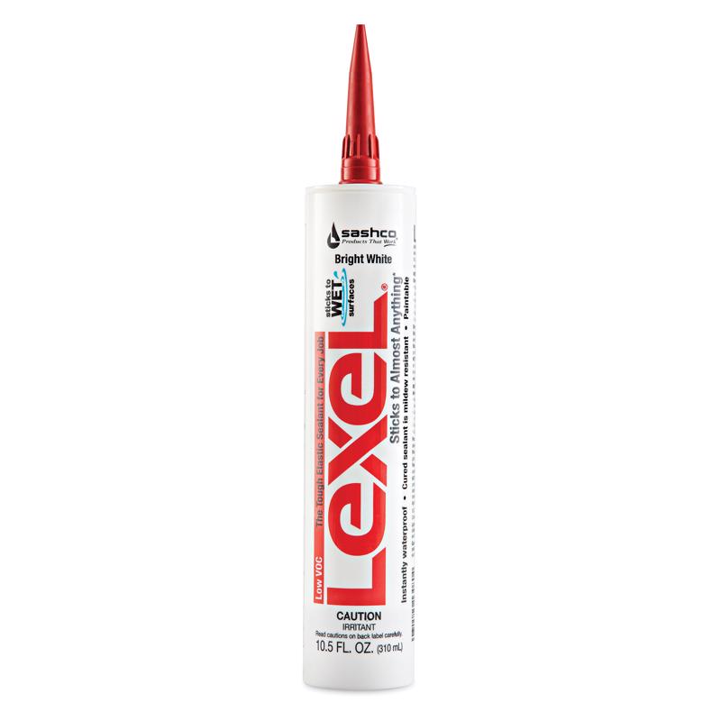 Sashco Lexel White Synthetic Rubber All Purpose Caulk 10.5 oz