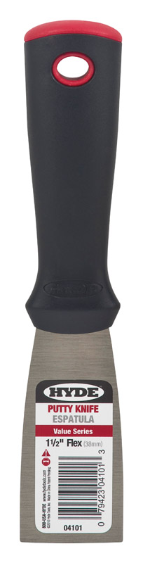 Hyde Value Series 1.5 in. W X 7-1/2 in. L Carbon Steel Flexible Putty Knife