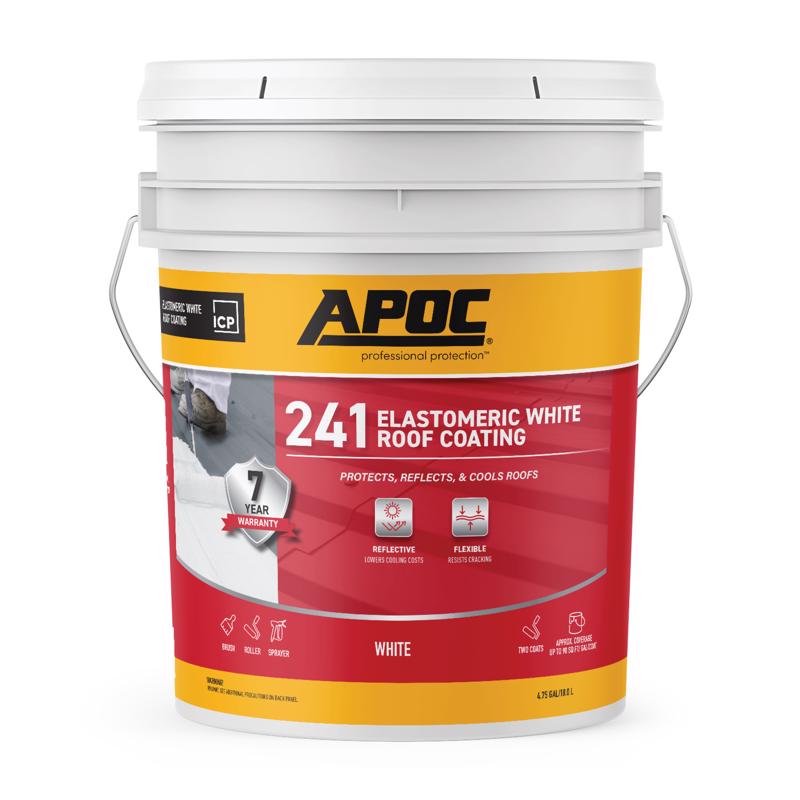 APOC Gloss White Acrylic Roof Coating 5 gal | PETER'S HARDWARE CENTER