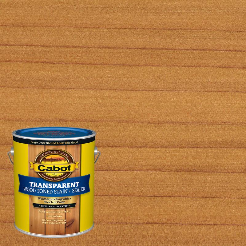 Cabot Wood Toned Low VOC Transparent Natural Oil-Based Alkyd Deck and Siding Stain 1 gal