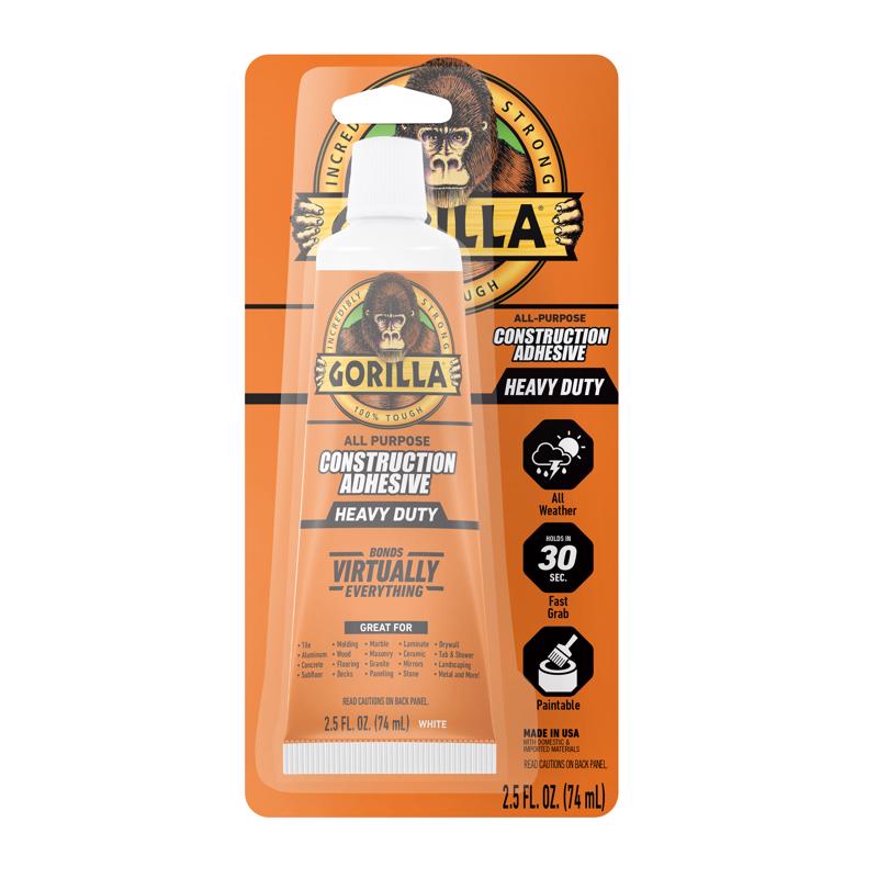 Gorilla All Purpose Construction Adhesive 2.5 oz