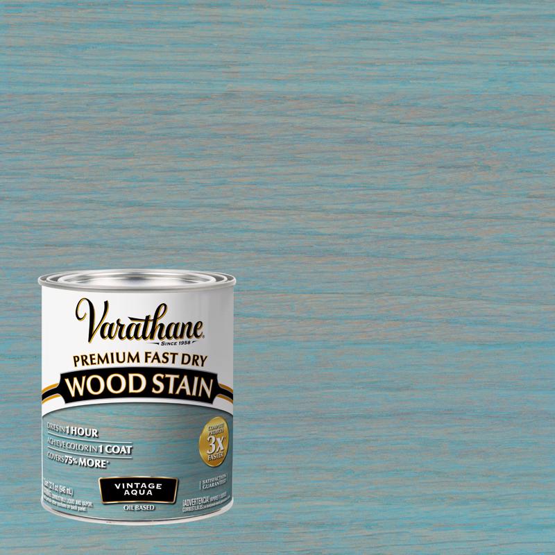 Varathane Premium Vintage Aqua Oil-Based Fast Dry Wood Stain 1 qt