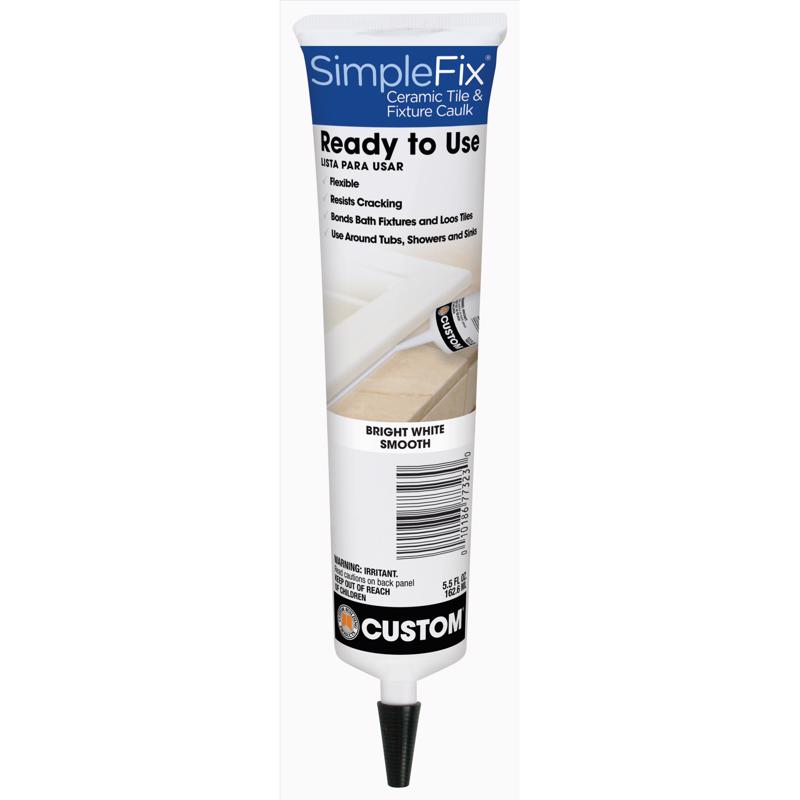 Custom Building Products Bright White 5.5 oz. Simple Fix Ceramic Tile and Fixture Caulk