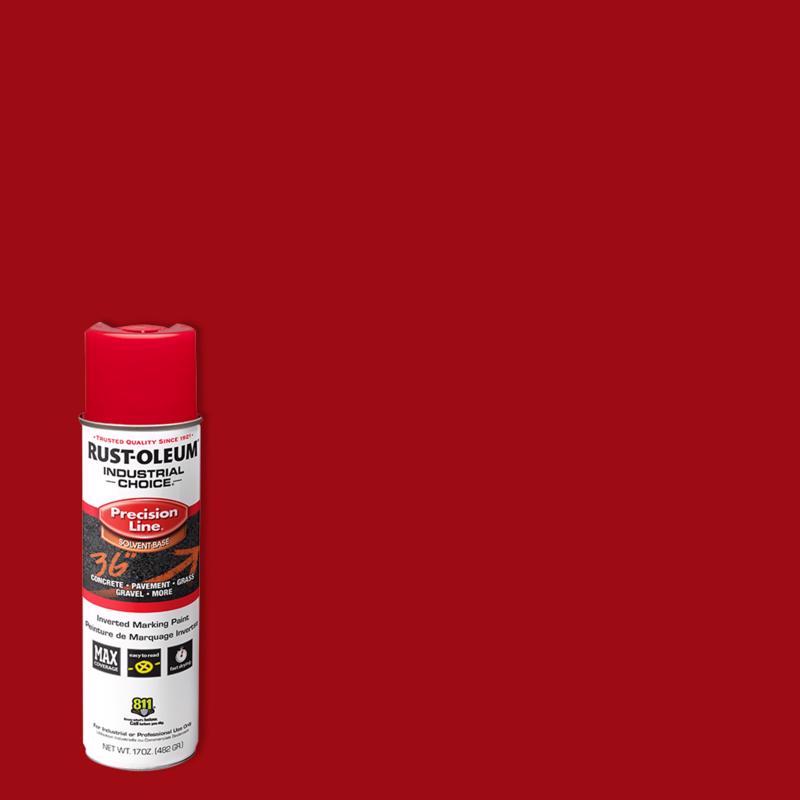Rust-Oleum Industrial Choice Red Inverted Marking Paint 17 oz