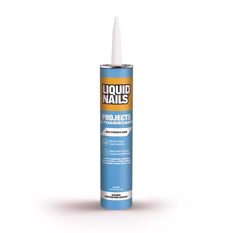 Liquid Nails Projects & Foamboard High Strength Latex Off White Adhesive 10 oz