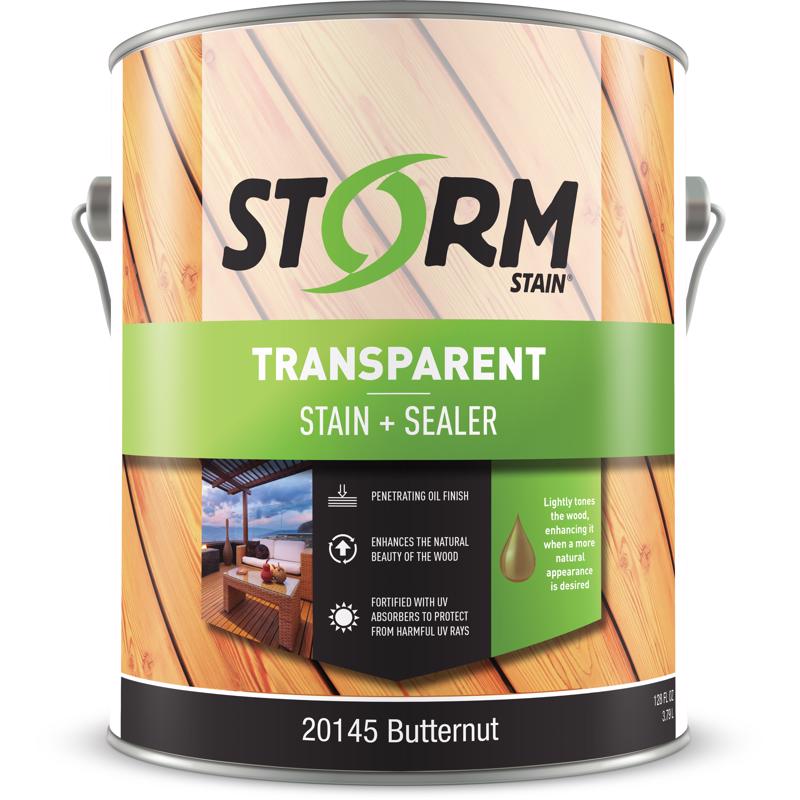 Storm System Transparent Butternut Oil-Based Alkyd Exterior Stain 1 gal