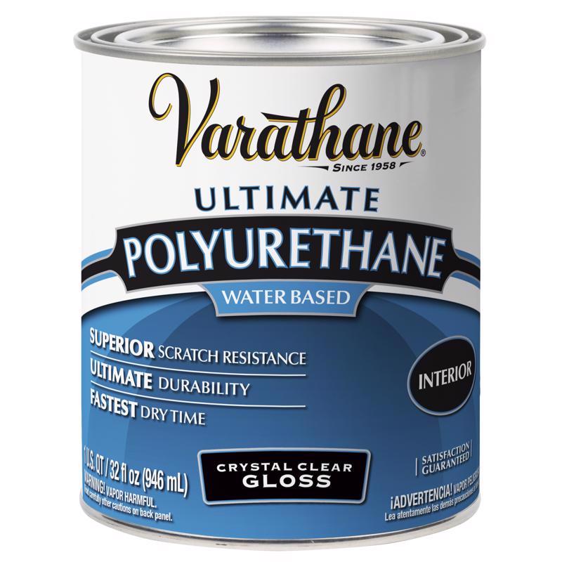 Varathane Ultimate Semi‑Gloss Crystal Clear Water‑Based Polyurethane – 1 qt