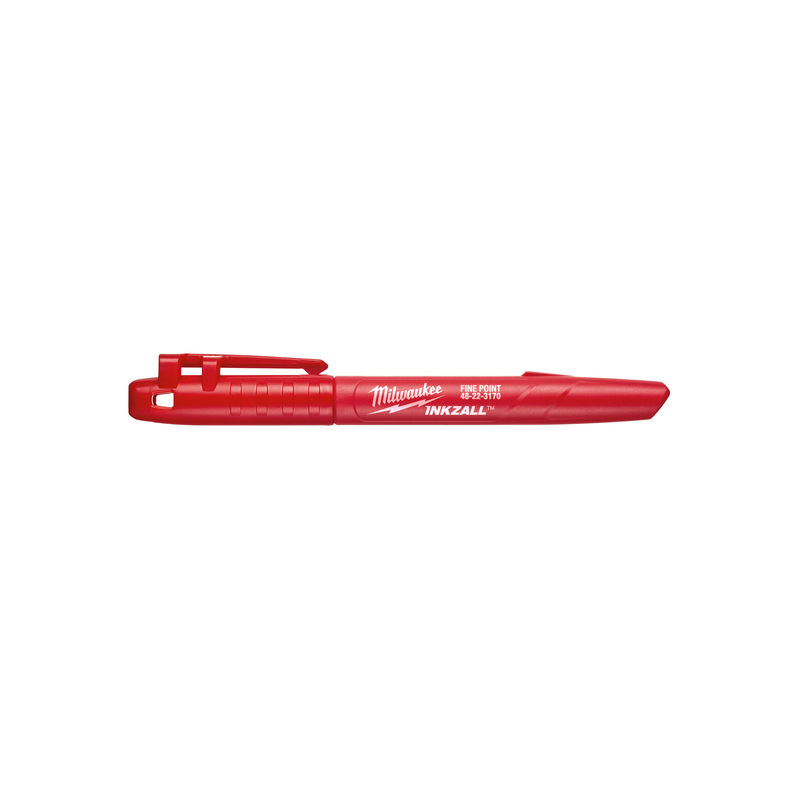 Milwaukee Inkzall Red Fine Tip Jobsite Marker 1 pk