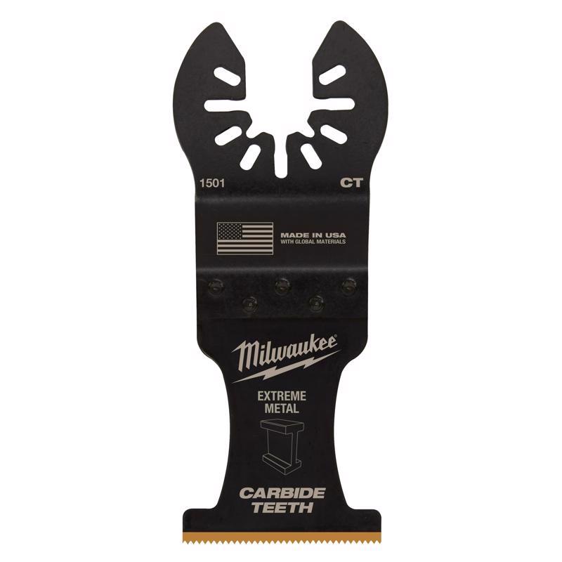 Milwaukee Universal Fit Open-Lok 3.58 in. L X 1-3/8 in. W Carbide Metal Blade Extreme Metal 3 pk
