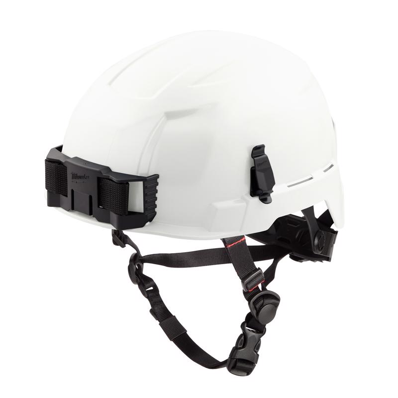Milwaukee Bolt Ratchet Type II Class E Non-Vented Safety Helmet White
