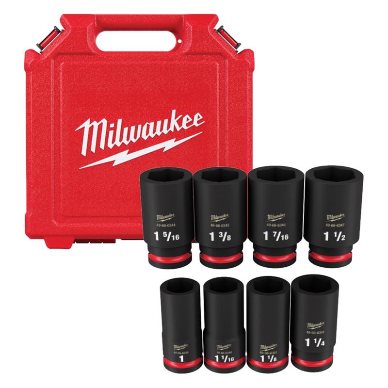 Milwaukee deep socket set sale