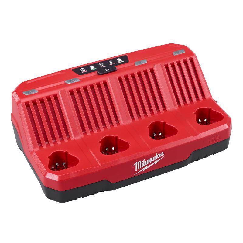48-59-1204 Milwaukee M12 M12 12 V Lithium-Ion Four-Port Sequential Battery Charger 1 pk