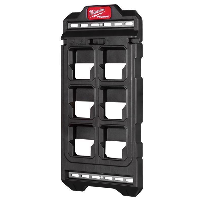 Milwaukee packout 10.25 in. W X 20 in. H Compact Compact Wall Mounted Plate Polypropene 6 compartmen