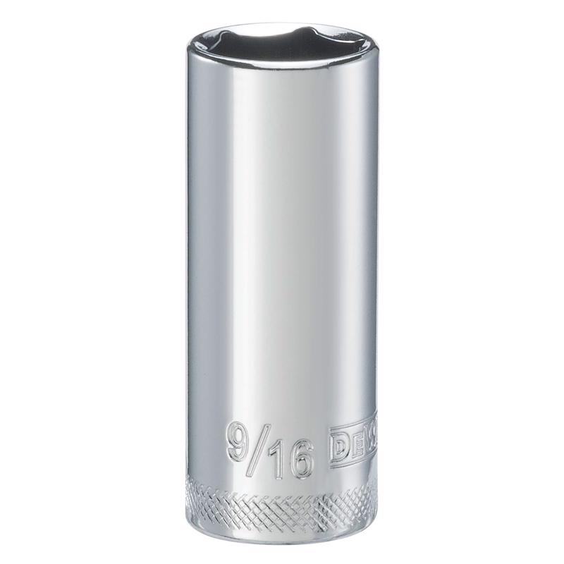 DeWalt DirectTorque 9/16 in. X 1/4 in. drive SAE 6 Point Deep Socket 1 pc