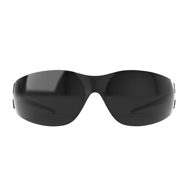 Edge Eyewear Anti-Fog Viso Safety Glasses Smoke Lens Black Frame