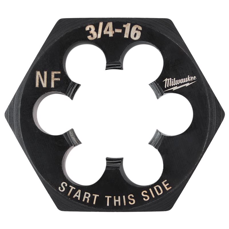 Milwaukee High Carbon Steel SAE NF Hexagon Die 1 pc