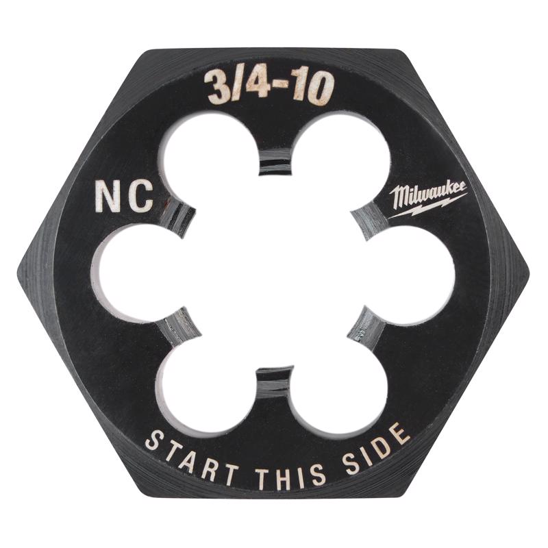 Milwaukee High Carbon Steel SAE NC Hexagon Die 1 pc