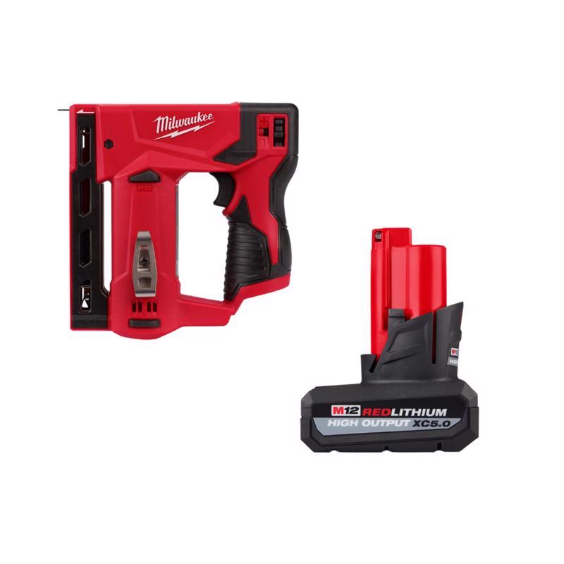 M12 T50 Stapler with M12 5Ah Battery Pack