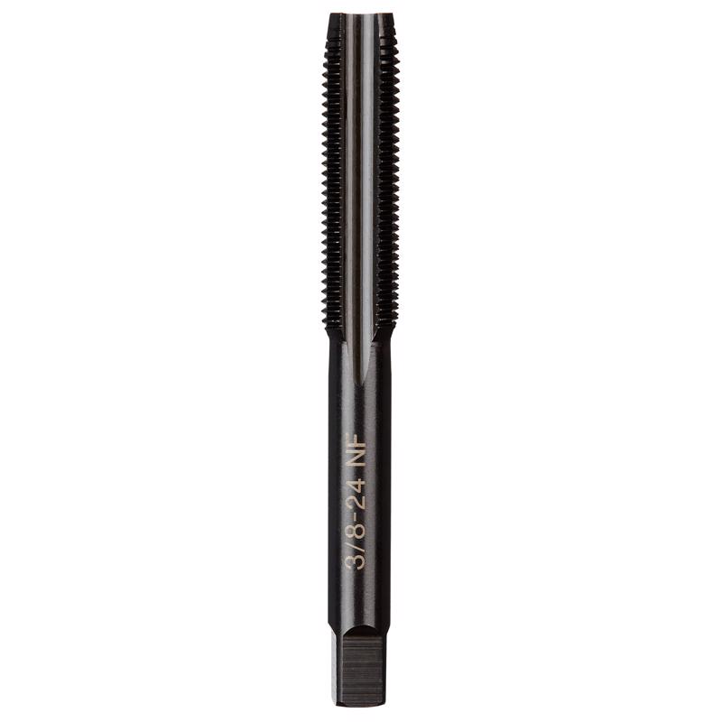 Milwaukee High Carbon Steel SAE Straight Plug Tap 3/8-24 NF in. 1 pc