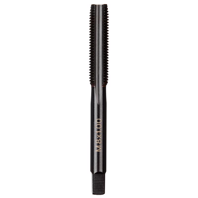 Milwaukee High Carbon Steel Metric Straight Plug Tap M8-1.0 mm 1 pc