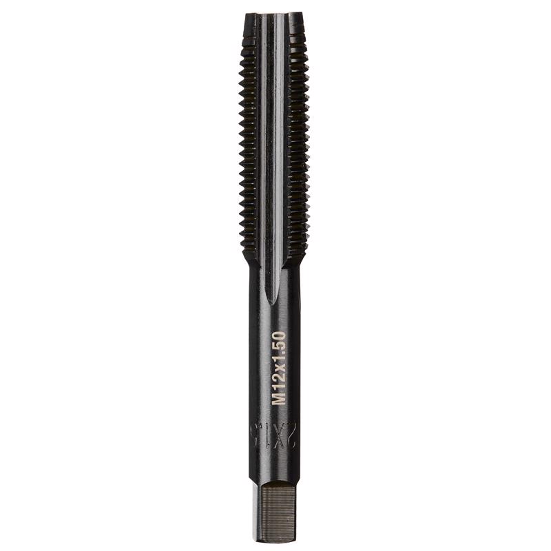 Milwaukee High Carbon Steel Metric Straight Plug Tap M12-1.5 mm 1 pc