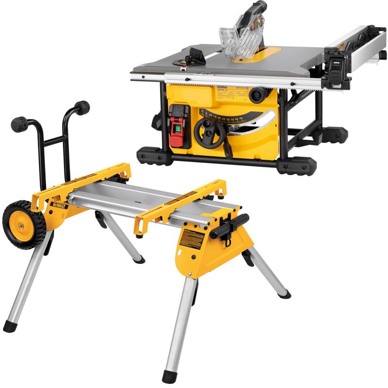 DeWalt Table Saw and Stand Bundle