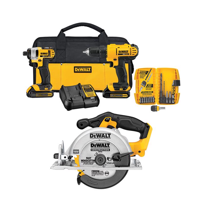 DeWalt Ace Exclusive 2-Kit and Circ Saw Bundle