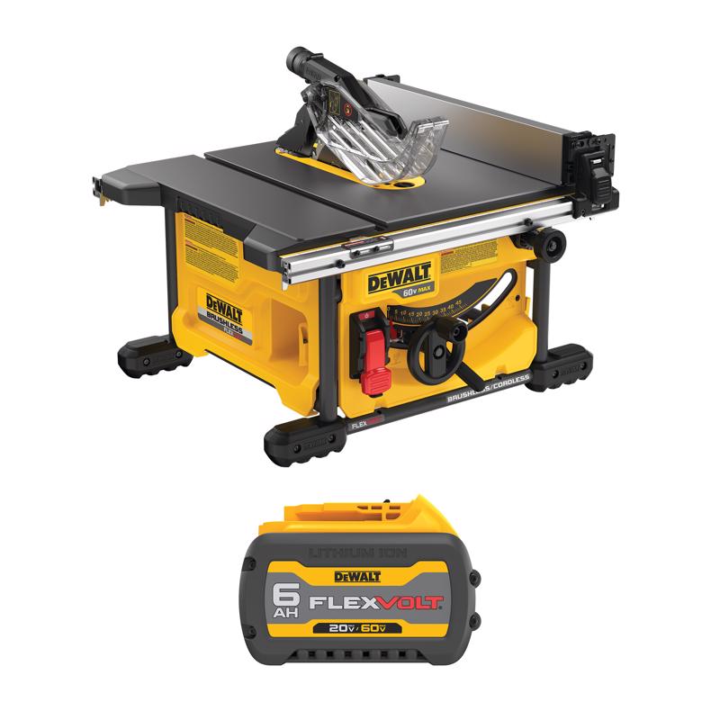 DeWalt 60V Table Saw and FLEXVOLT Battery Bundle