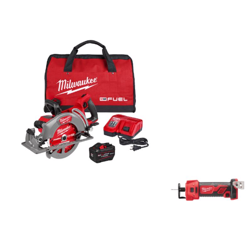 M18 FUEL Brushless 7-1/4 in Rear-Handle Circular Saw with Cut Out Bare Tool