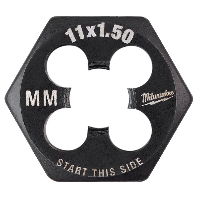 Milwaukee High Carbon Steel Metric Hexagon Die M11-1.5 mm 1 pc