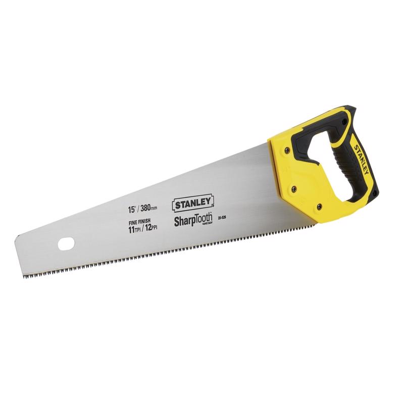 STANLEY SharpTooth 15 in. Carbon Steel Hand Saw 11 TPI 1 pc