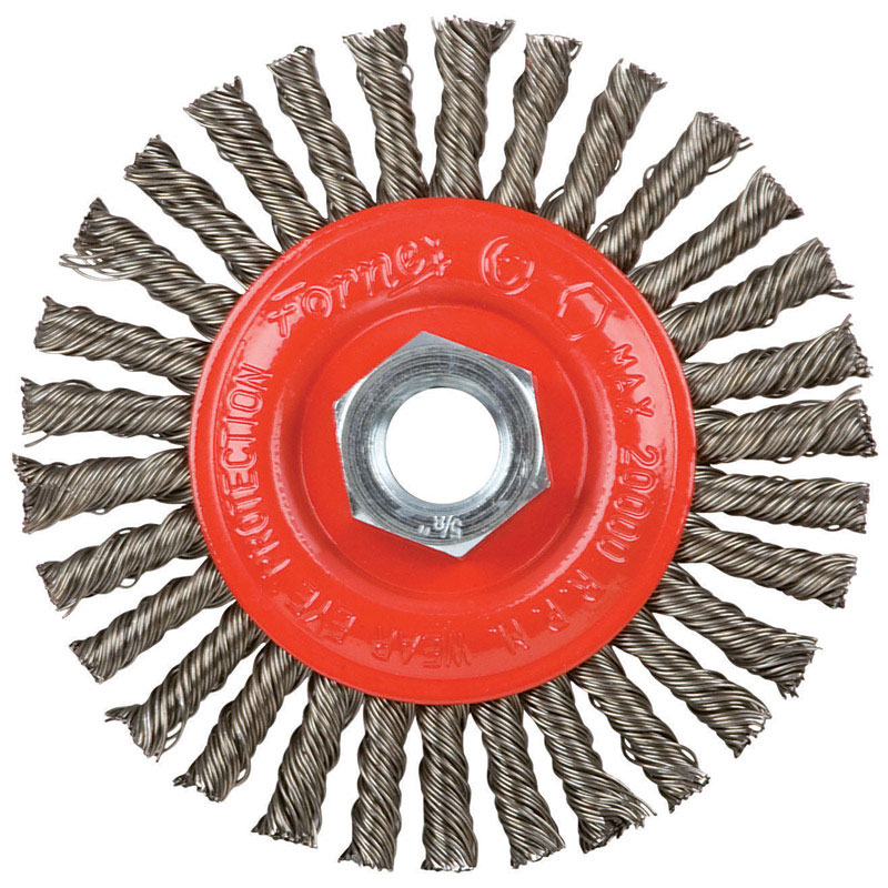 Forney 4 in. Stringer Wire Wheel Brush Metal 20000 rpm 1 pc