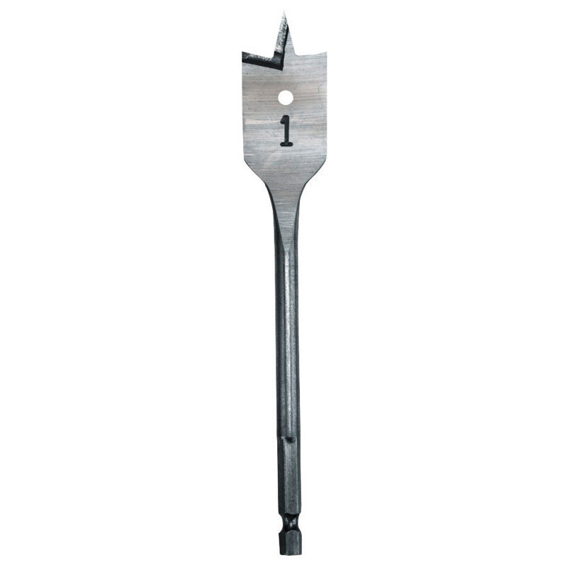 Milwaukee 9/16 in. X 6 in. L Heat-Treated Steel Flat Boring Bit Quick-Change Hex Shank 1 pc