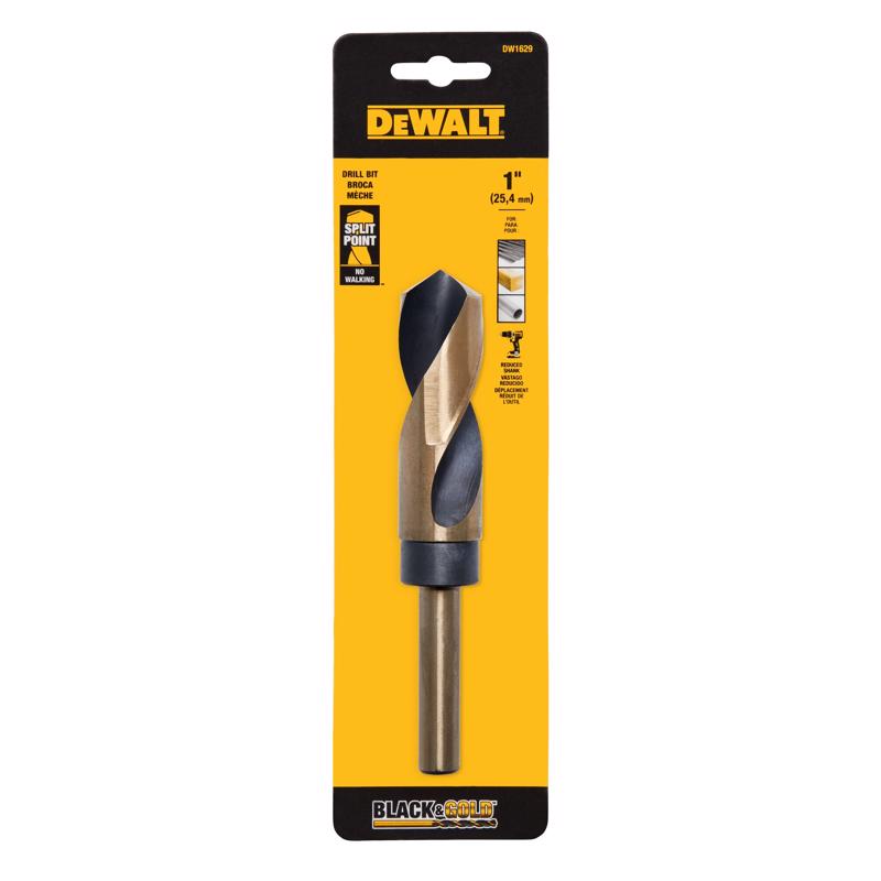 DeWalt Black Gold 1 in. X 6 in. L Black Oxide Drill Bit Straight Shank 1 pc Riley Building Supplies Fulton