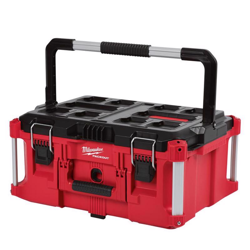 Milwaukee PACKOUT 22 in. Rolling Modular Tool Box Black/Red | PETER'S  HARDWARE CENTER