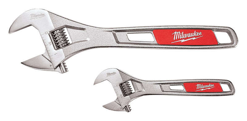 Milwaukee SAE Adjustable Wrench Set 7.1 in. L 2 pc